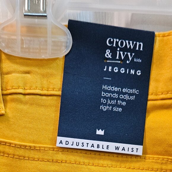 ** HOST PICK ** - Girl's Crown & Ivy Yellow Gold Pants - Size 8 - Picture 8 of 14